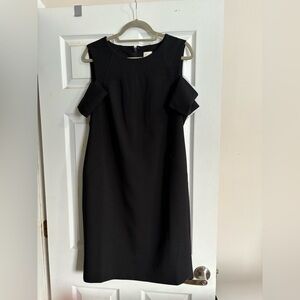 Cold shoulder seamed black dress, nwot, sz 1.5,M (10)
